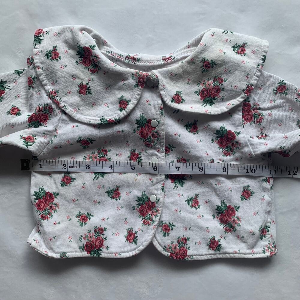Vintage Floral Oversized Collar Long Sleeve 6 months - Picture 3 of 9